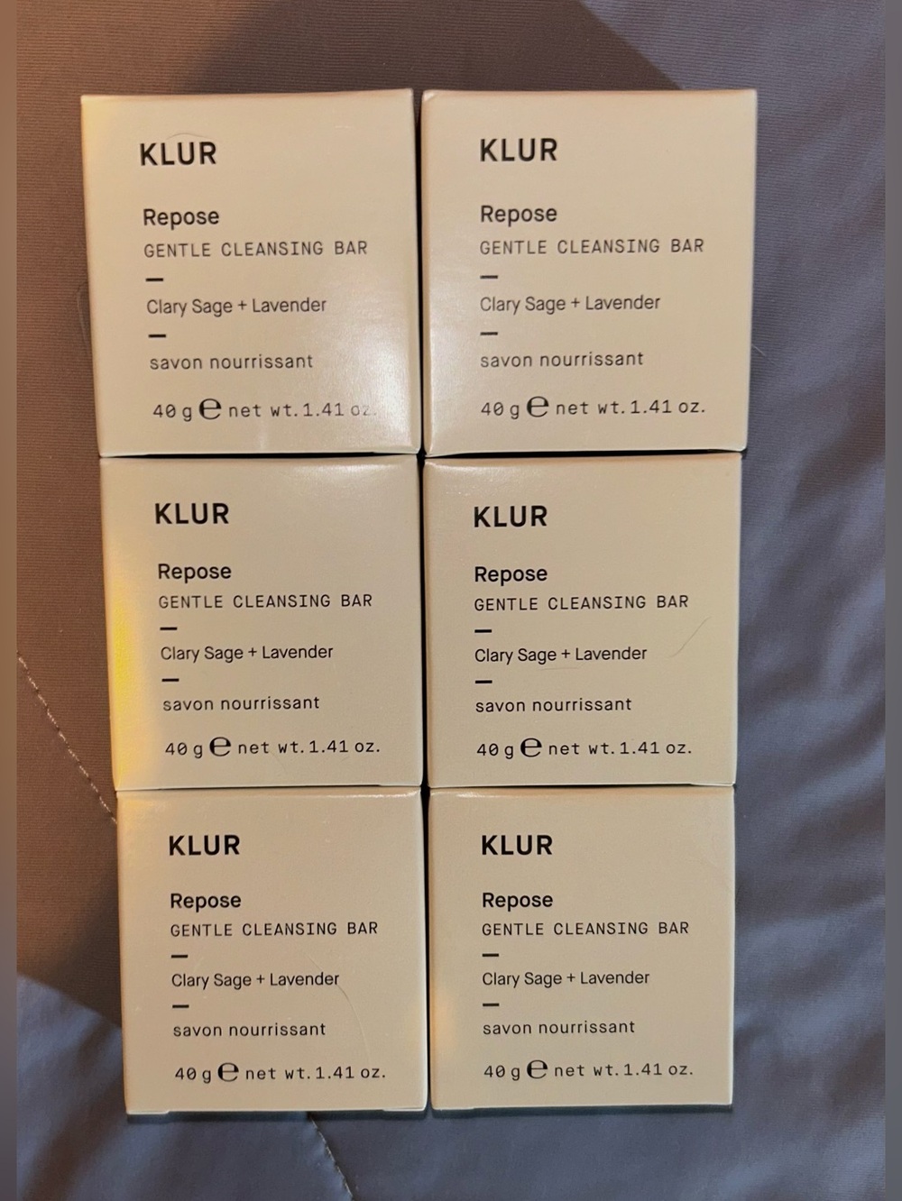 Repose Gentle Cleansing Bar - Clary Sage + Lavender set of 6